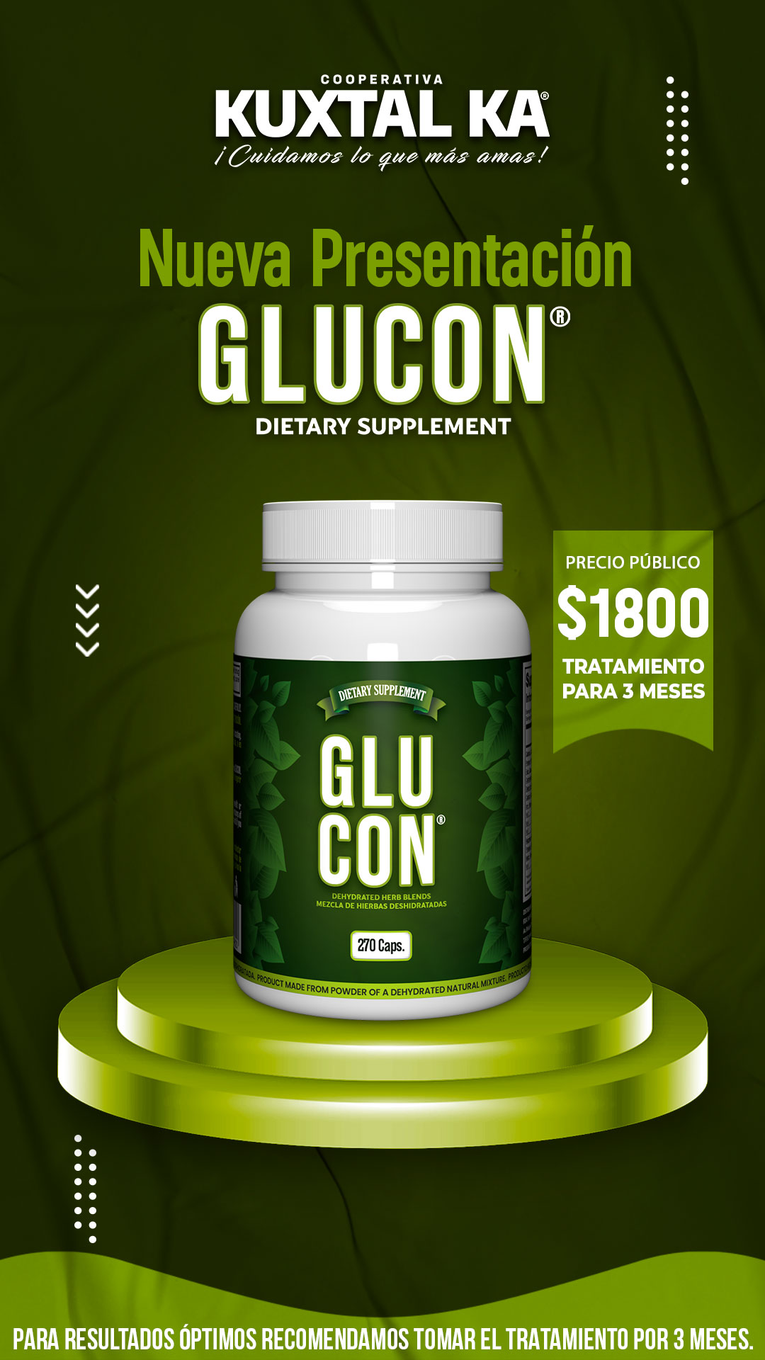 GLucon 3 meses