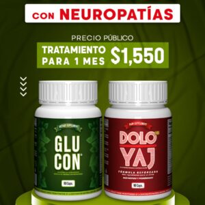 Frasco de Glucon + Dolo Yaj un mes