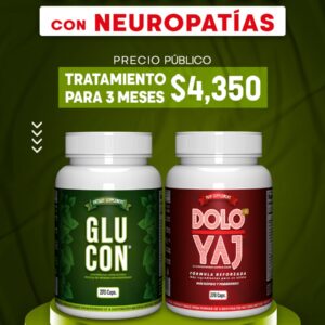 combo Glucon + Dolo Yaj para 3 meses