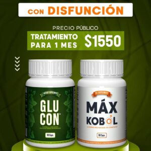 Combo Glucon + Max Kobol 1 mes