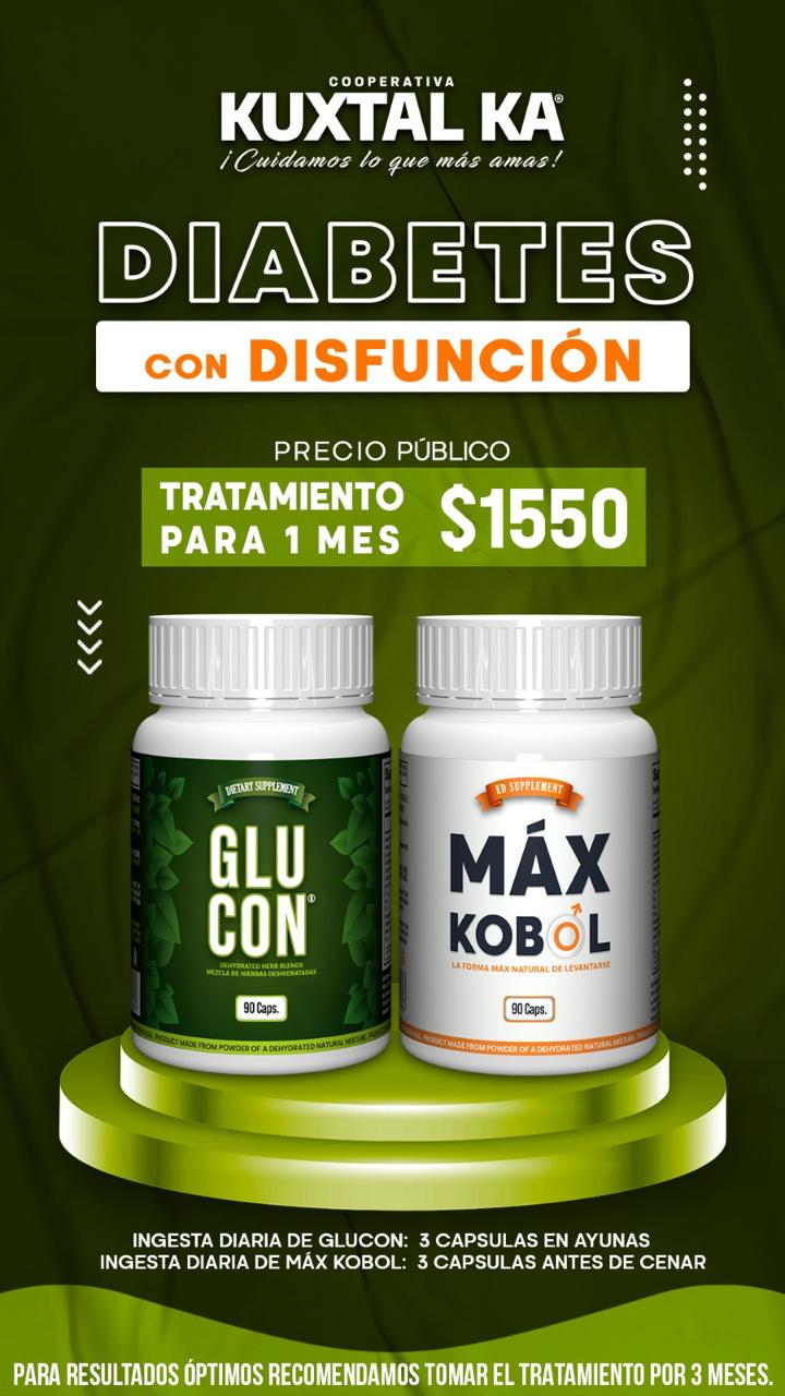 Combo Glucon + Max Kobol 1 mes