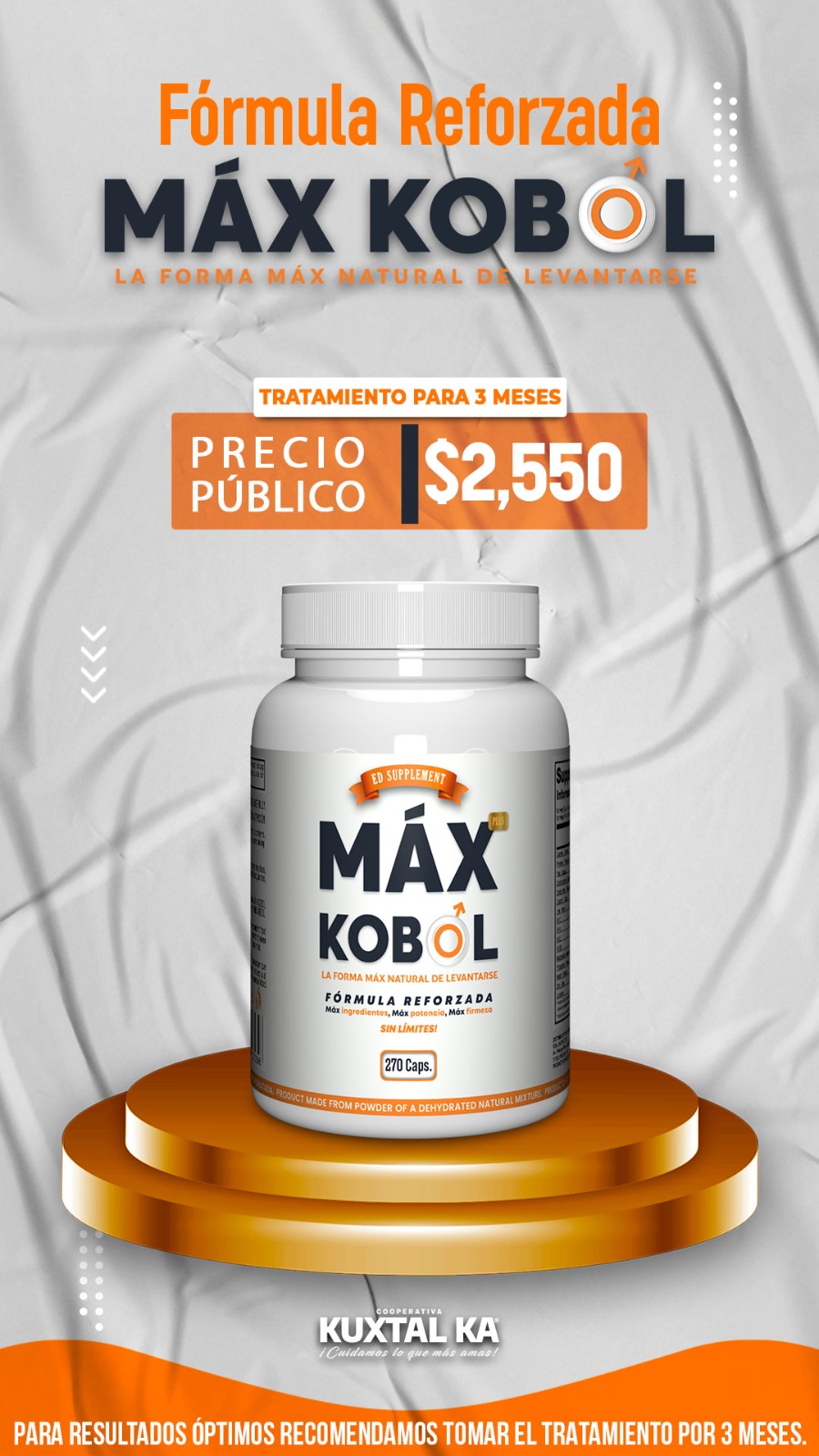 Frasco Max Kobol 3 meses